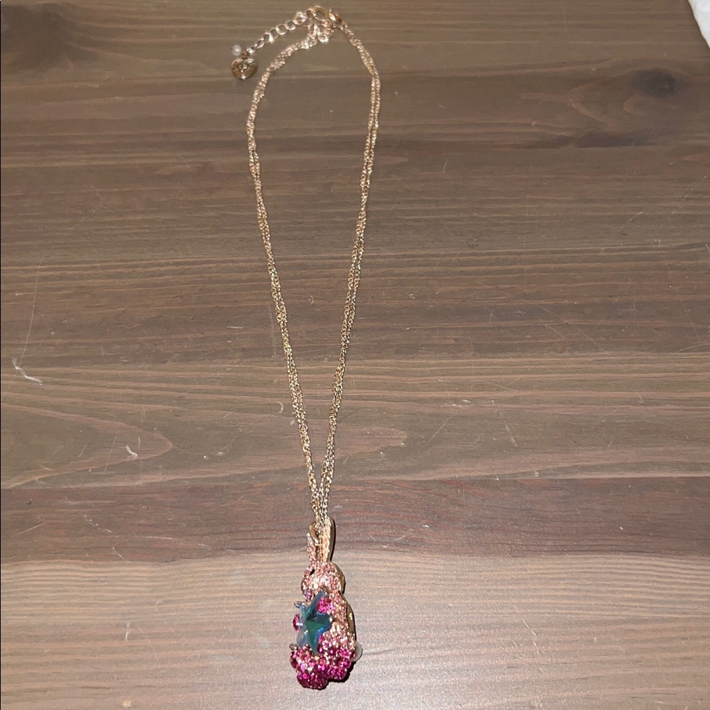 Betsey Johnson Bunny Necklace with Star - Picture 2 of 3
